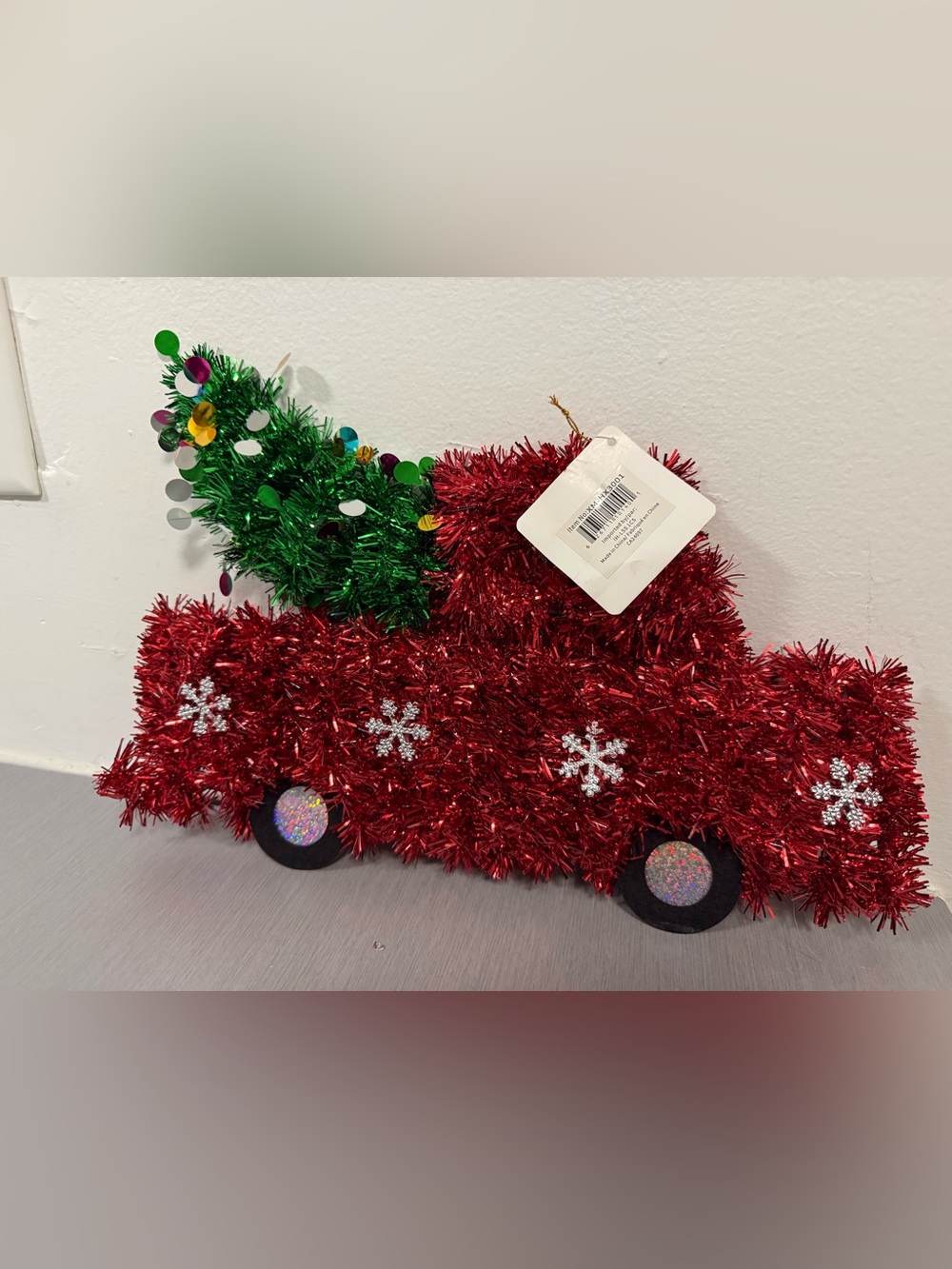 Christmas Tinsel Car/Truck Decorations – 12 Pack